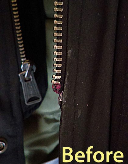 GAP jacket - insert pin repair
