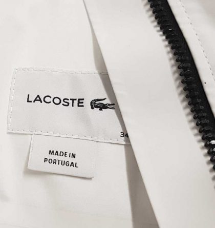 LACOST coat - zip runner missing