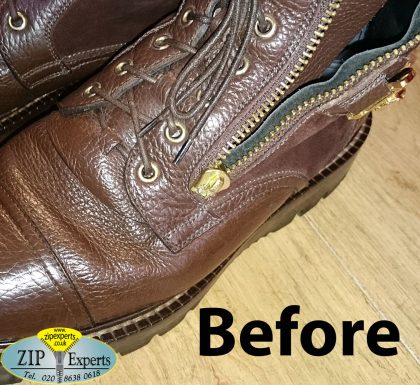 VERSACE boots - zip fix