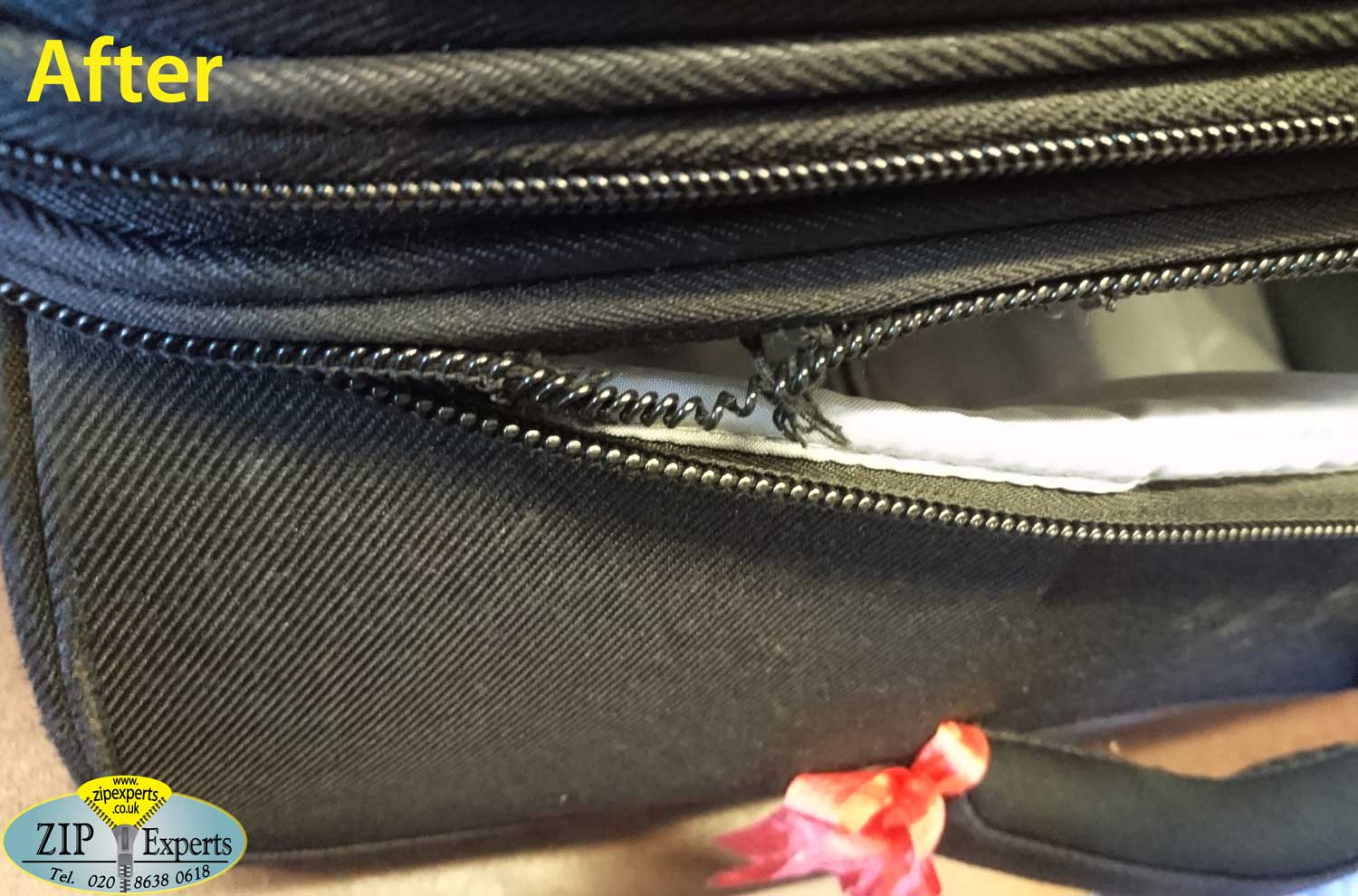 DIPLOMAT suitcase – main zip repair – Zip Experts