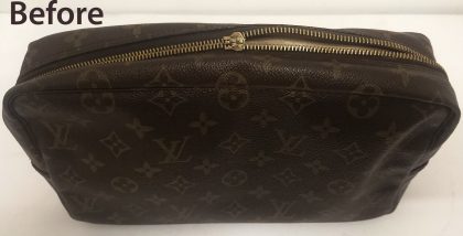 LV handbag, zip runner change