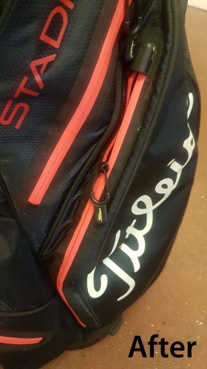 TITLEIST golf bag, zip repair - Image 2