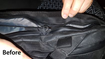 NOMATIC rucksack zip fix