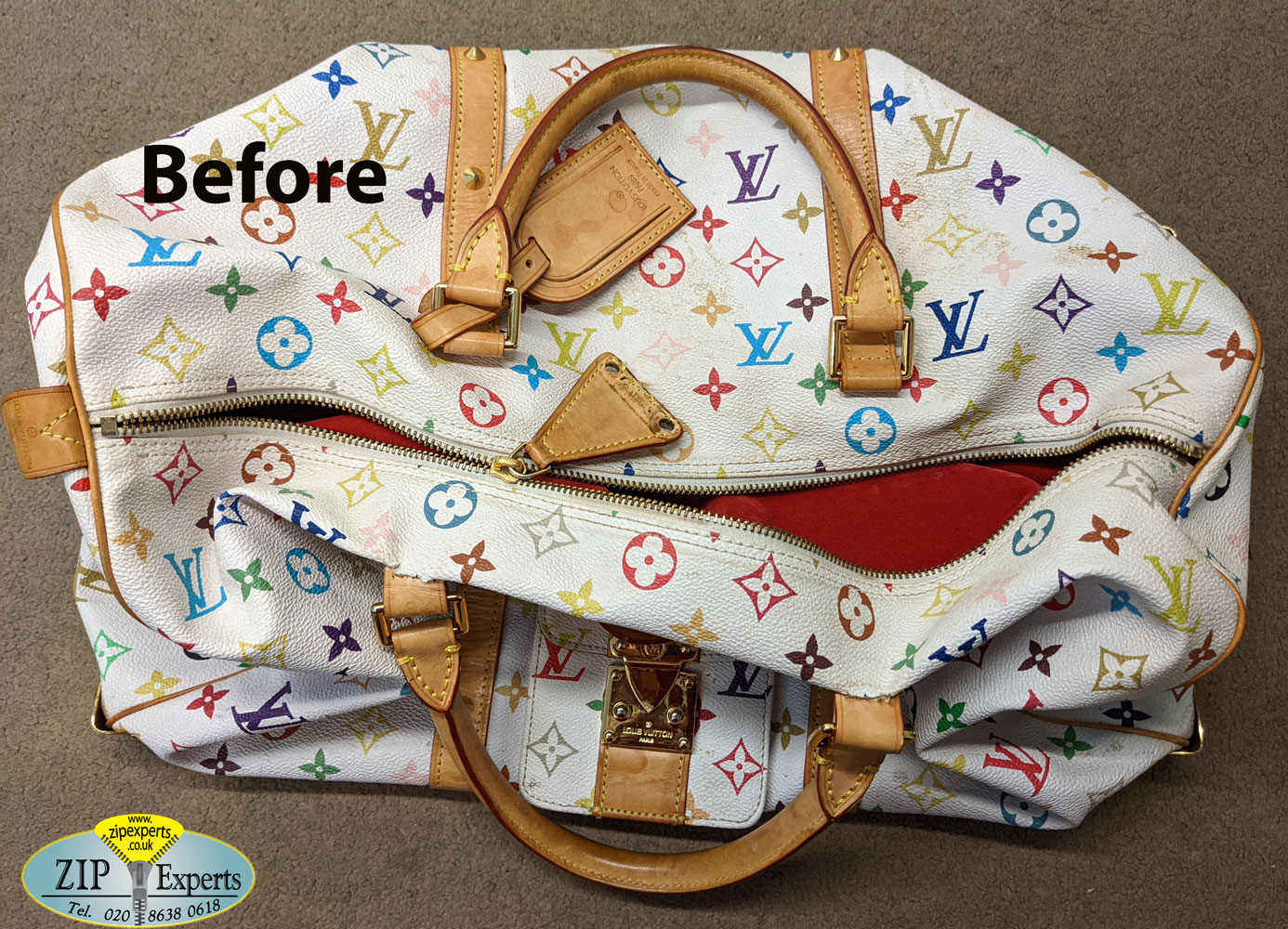 LOUIS VUITTON handbag zip repair Zip Experts