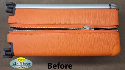 Louis Vuitton Horizon orange suitacse zip repair - Image 5