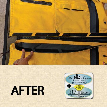MUSTO sailing Jacket zip repair - Image 3