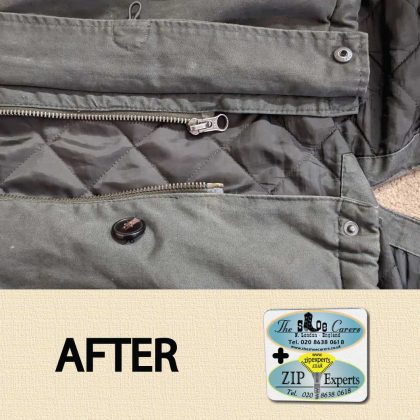 RIVER ISLAND jacket zip insert pin rebuild - Image 2