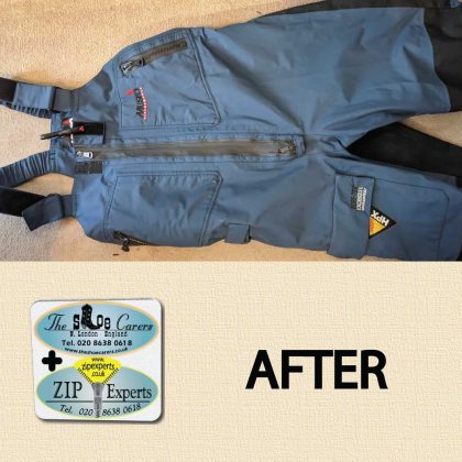 MUSTO salopettes zip replacement
