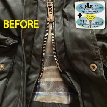 BELSTAFF jacket, pin restoration