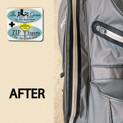 TAYLORMADE golf bag, 6 inches zip teeth re-attachment - Image 2