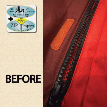 BONFIRE ski jacket - missing teeth re-created