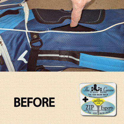 CALLAWAY golf bag, ripped canvas & strap