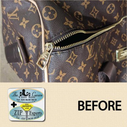 Louis Vuitton holdall zip & teeth repair