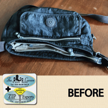 KIPLIN bum bag zip repair