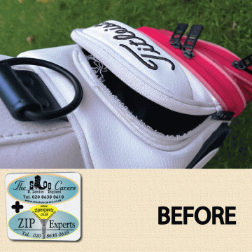 TITLEIST pocket zip damaged