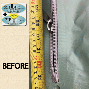 TENT double sided zip repair