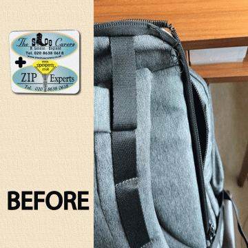 COTE & SIEL backpack zip teeth & slider repair