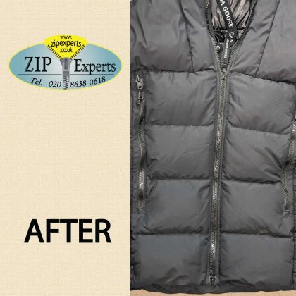 CANADA GOOSE jacket - zip insert pin repair - Image 4