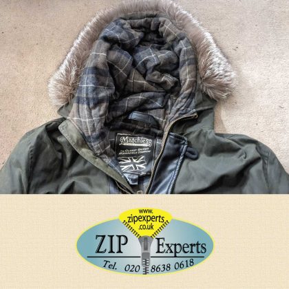 MATCHLESS jacket zip pin rebuild - Image 4