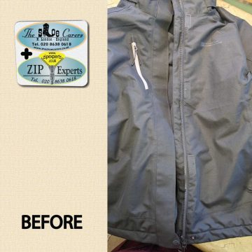 Mountain Warehouse jacket zip teeth recreated