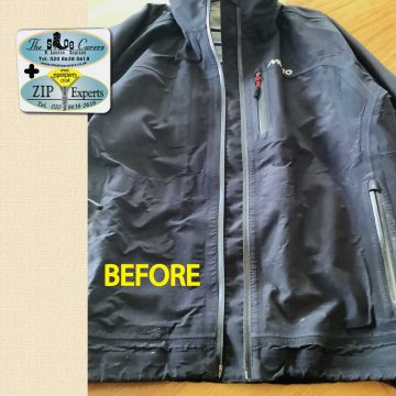 Musto jacket - modification to insert box