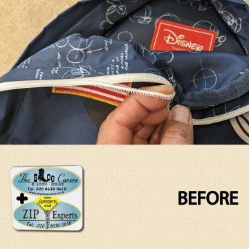 HERSCHEL- DISNEY backpack zip repair