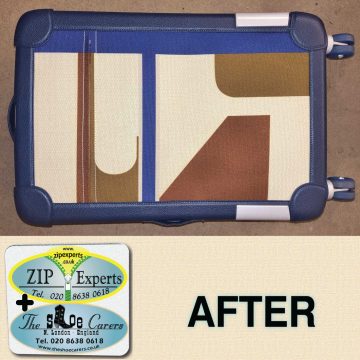 Hermes suitcase - zip & teeth repair