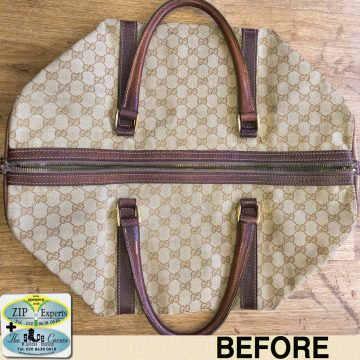 Gucci holdall, zip replacement